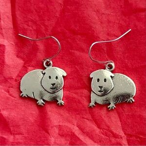 *SOLD* Adorable Guinea Pig Hamster Gerbil Minimalist Dangle Drop Earrings 🐹